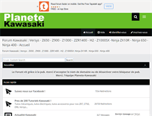 Tablet Screenshot of forum.planete-kawasaki.com